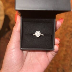 Kay Jewelers Silver Solitaire Diamond Ring